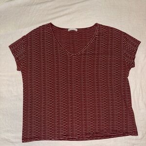 Striped V-Neck Women's Top Zara